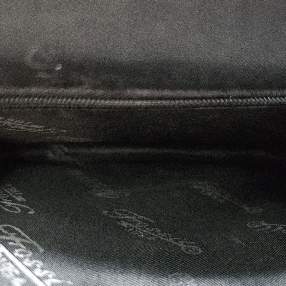 Vintage Rare Fossil Black Leather Crossbody Bag - Picture 4 of 8